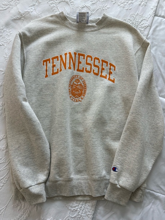 Champion Other - Champion Gray Crewneck Sweatshirt with Orange Tennessee Print